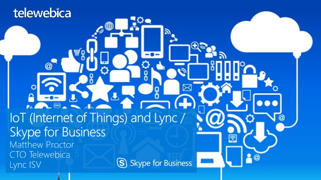 Presentation on the Internet of Things and Microsoft Lync